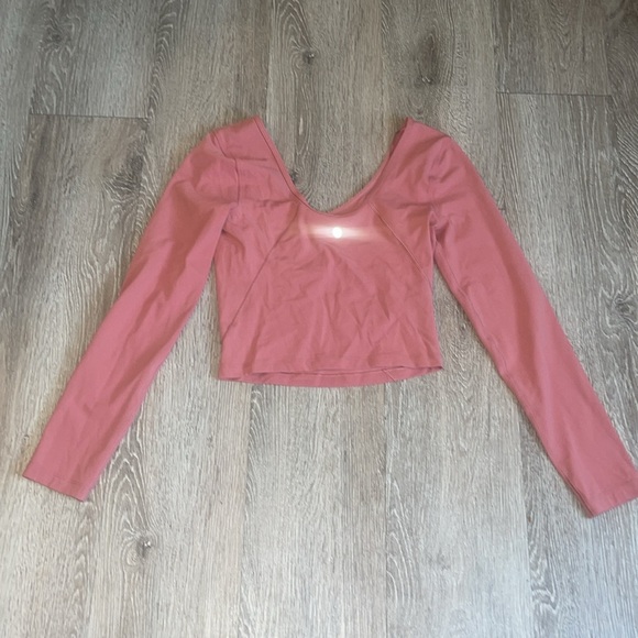 Lululemon Align Long Sleeve, light pink size 4 top - Picture 4 of 5